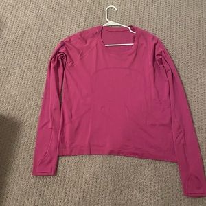 Lululemon sonic pink long sleeve swiftly tech race length